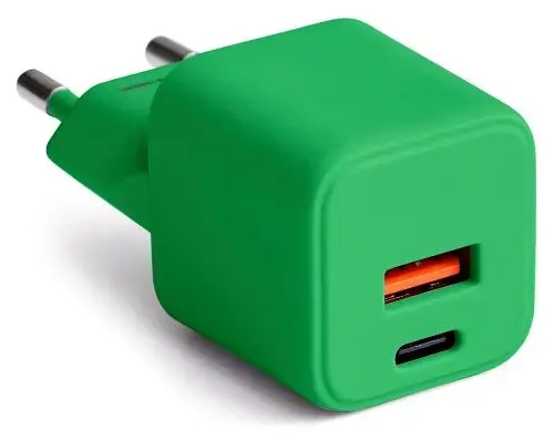 COLORUM CLS30-AC-04 tīkla lādētājs | 30W | PD | USB-A, USB-C | zaļš