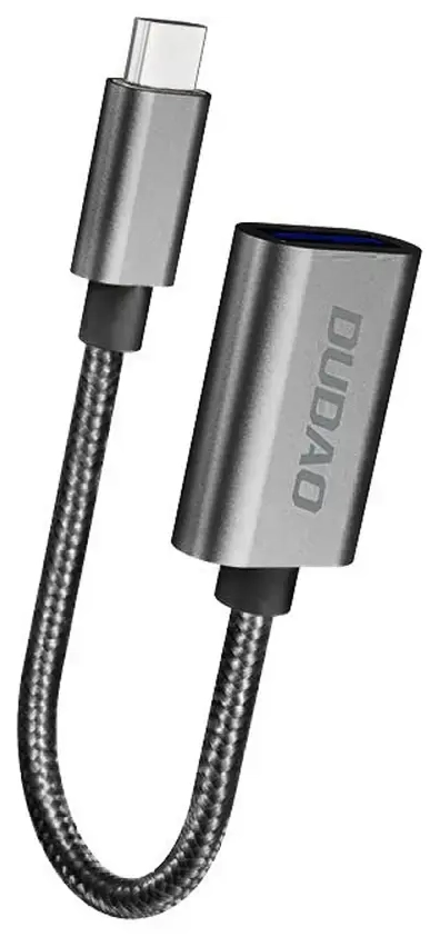 Dudao L15T OTG Adapter USB-C - USB-A - Gray