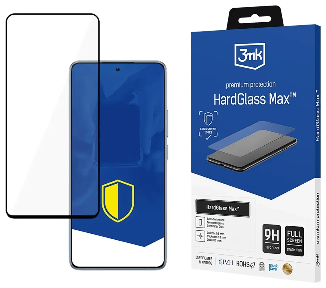 3MK HardGlass Max tempered glass for phone Xiaomi 14T | Xiaomi 14T Pro black