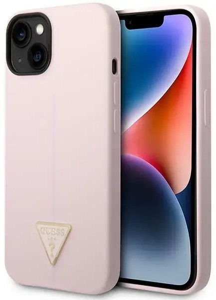 Guess GUHCP14MSLTGU iPhone 14 Plus 6,7" fioletowy|purple hardcase Silicone Triangle