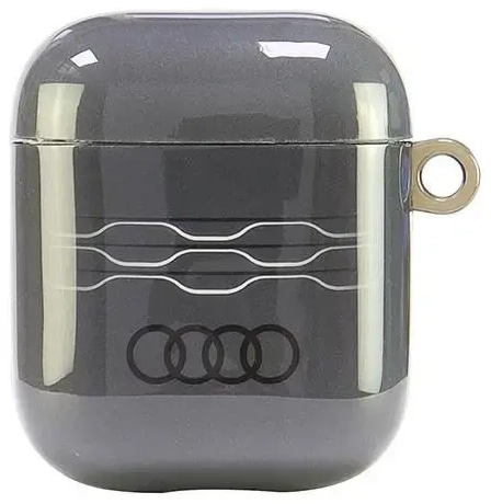 Audi IML Geometric Pattern AirPods 1|2    cover szary|gray AU-IMLAP-A6|D3-GY