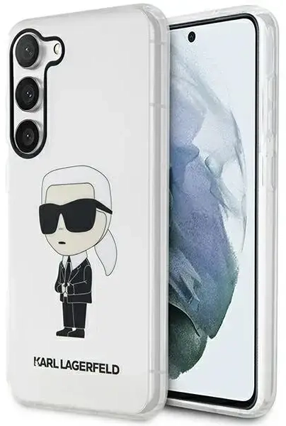 Karl Lagerfeld KLHCS23MHNIKTCT S23+ S916 transparent hardcase Ikonik Karl Lagerfeld