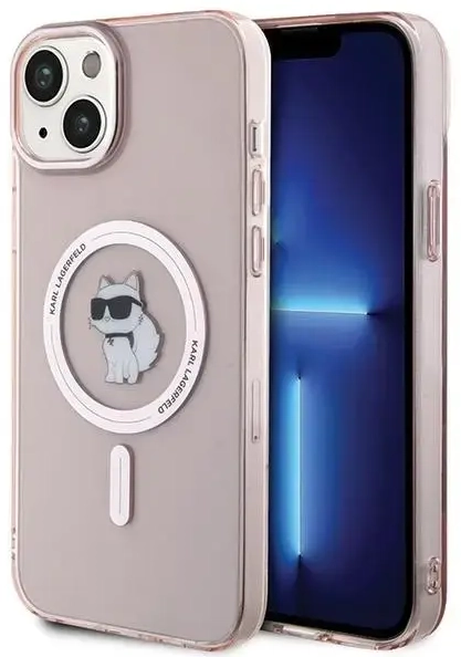 Karl Lagerfeld KLHMP15MHFCCNOP iPhone 15 Plus | 14 Plus 6.7" różowy|pink hardcase IML Choupette MagSafe