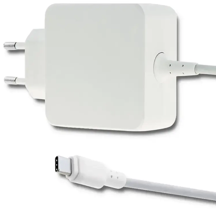 Qoltec Power adapter kelioninis įkroviklis | 45W | USB-C | baltas