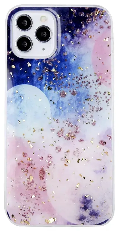 Fusion Gold Glam Galactic silikona aizsargapvalks Samsung A556 Galaxy A55 5G