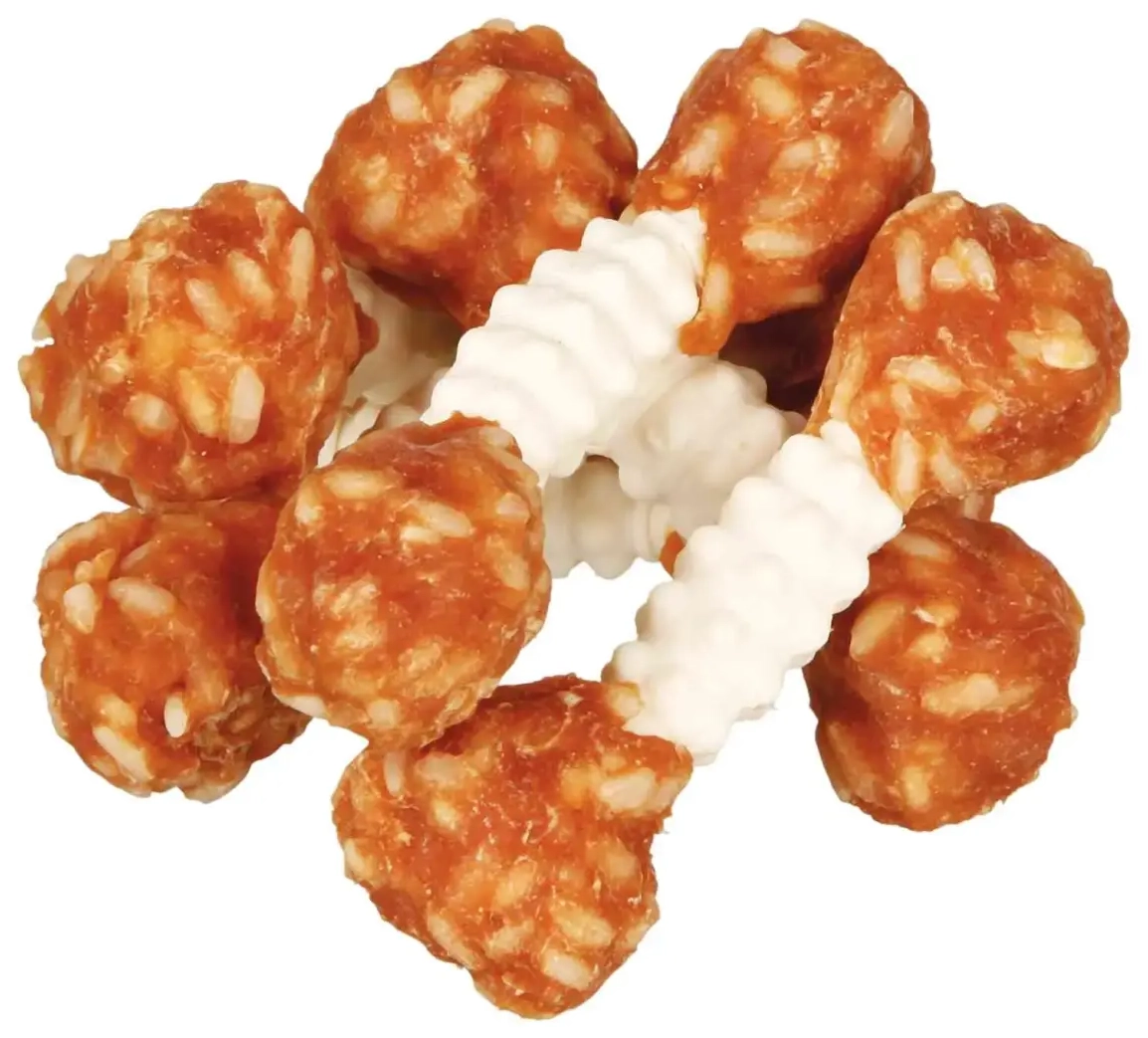 Skanėstas šunims: Trixie Denta Fun chewing dumbbell, chicken, 6 vnt. * 100 g