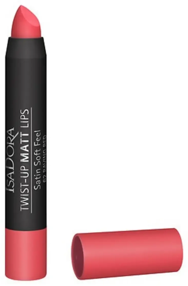 IsaDora, Twist-Up, Matte, Cream Lipstick, 62, Raving Red, 3.3 g