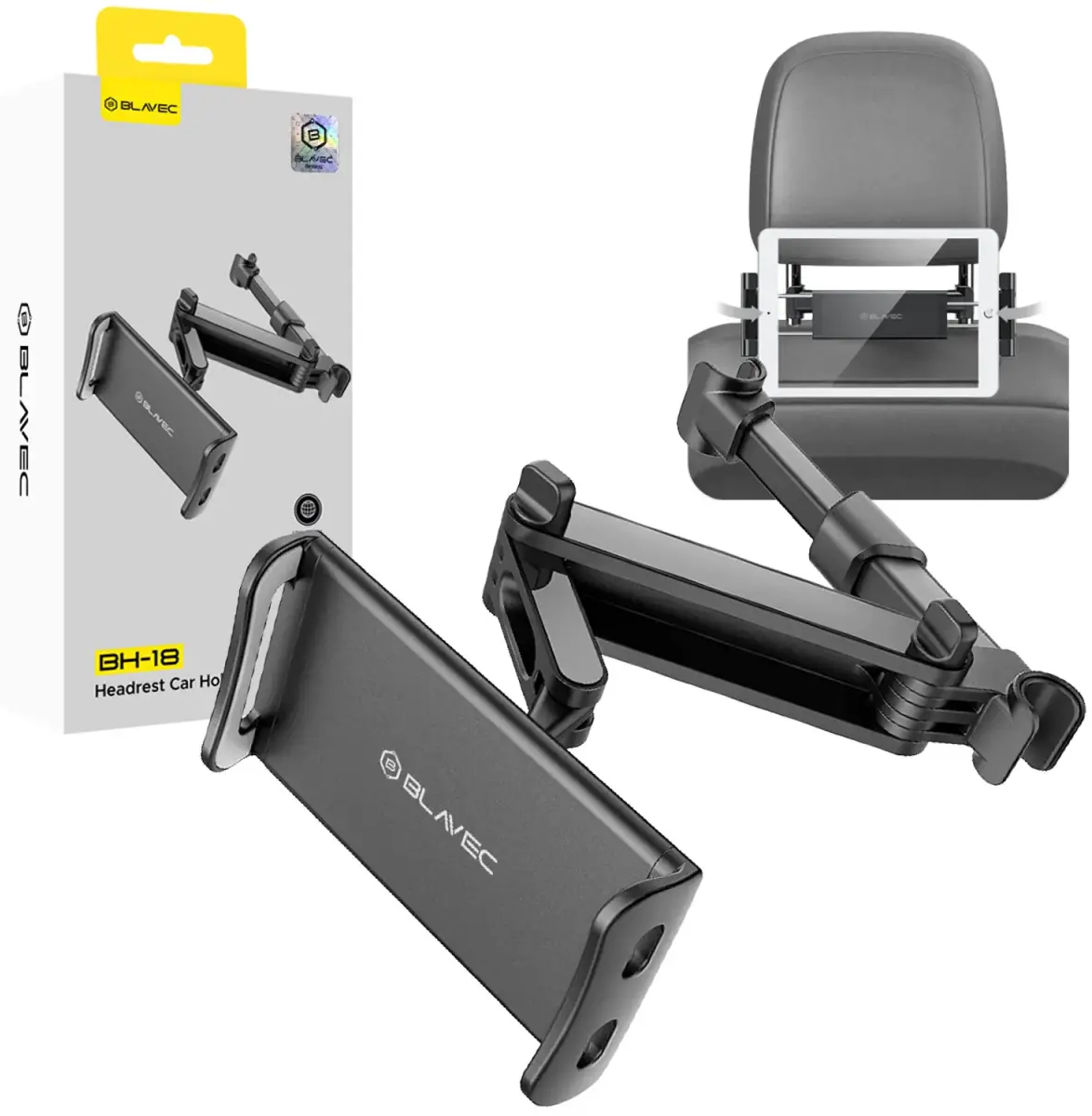 Blavec Car holder BH-18 to headrest (BH18-HRB) black