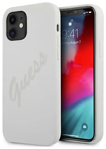 GUHCP12SLSVSCR Guess Silicone Vintage Cover for iPhone 12 mini 5.4 Cream