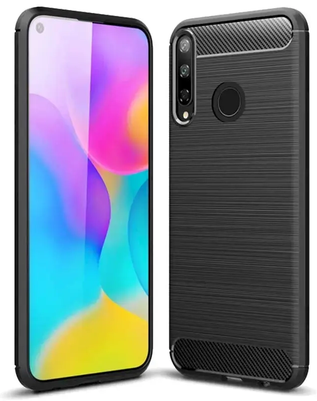 Fusion Trust Back Case Силиконовый чехол для Huawei P40 Lite E Черный