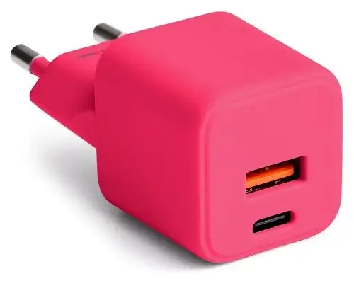COLORUM CLS30-AC-02 tīkla lādētājs | 30W | PD | USB-A, USB-C | xmagenta