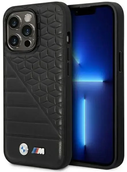 Etui BMW BMHCP14L22PMGK iPhone 14 Pro 6,1" czarny|black Bi Pattern