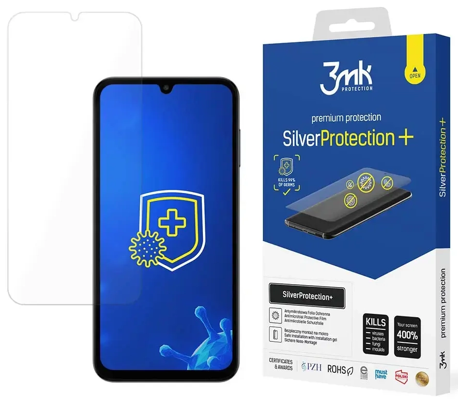 3mk SilverProtection+ aizsargplēve telefona ekrānam Samsung Galaxy M15 5G (M156)