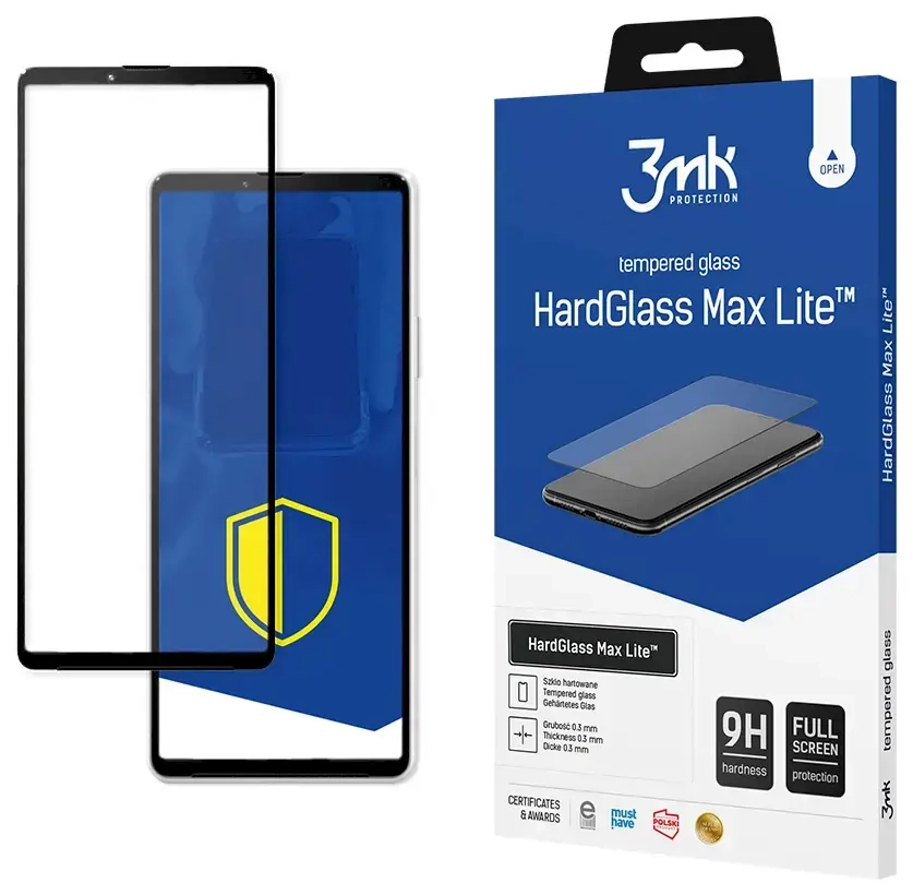 Sony Xperia 10 III 5G Black - 3mk HardGlass Max Lite™ screen protector