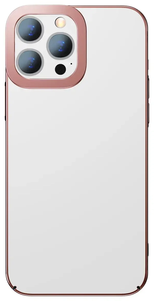 Baseus Glitter läbipaistev ümbris iPhone 13 Pro (roosa)