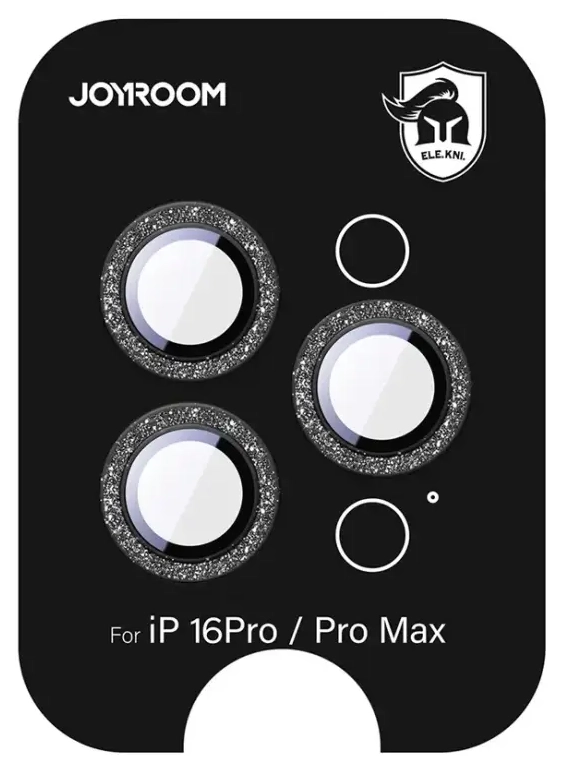 Joyroom JR-MSF0303 Glass Screen Protector for iPhone 16 Pro|16 Pro Max Lenses - Black