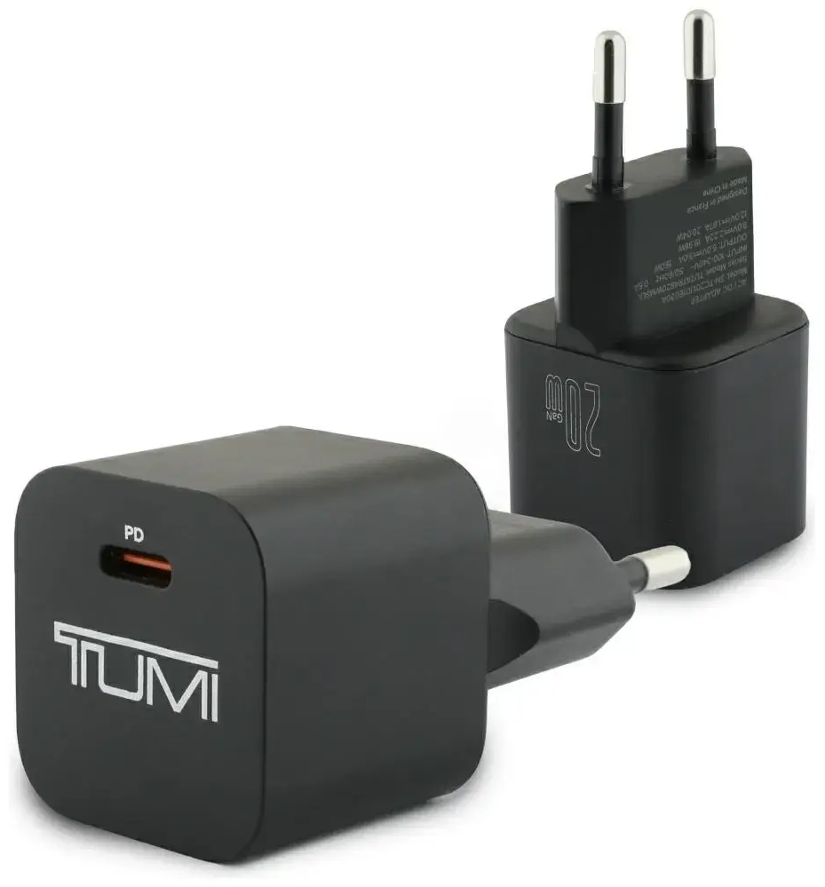 Tumi Smart Power kelioninis įkroviklis | 20W | USB-C | juodas
