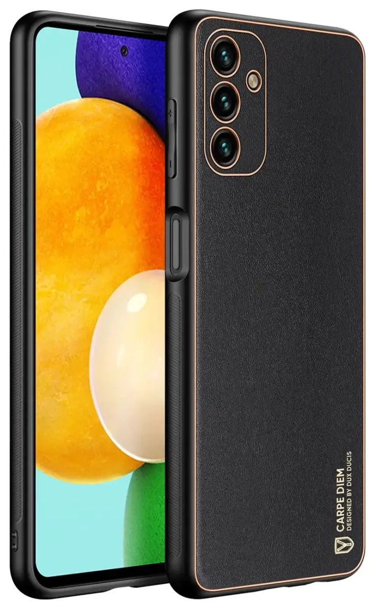 Dux Ducis Yolo elegant cover made of ecological leather for Samsung Galaxy A13 5G black
