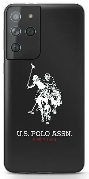 US Polo USHCS21LTPUHRBK S21 Ultra G998 czarny|black Shiny Big Logo