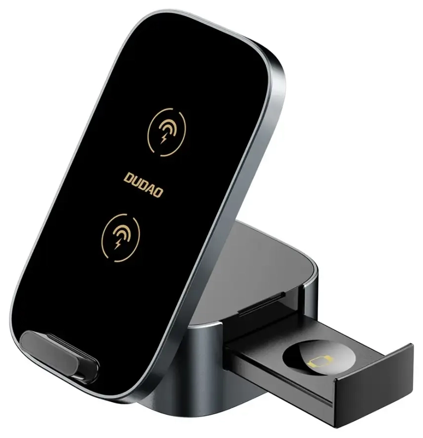 Dudao A11Pro+ беспроводная зарядка 3-в-1 | Qi | 15W | чёрная
