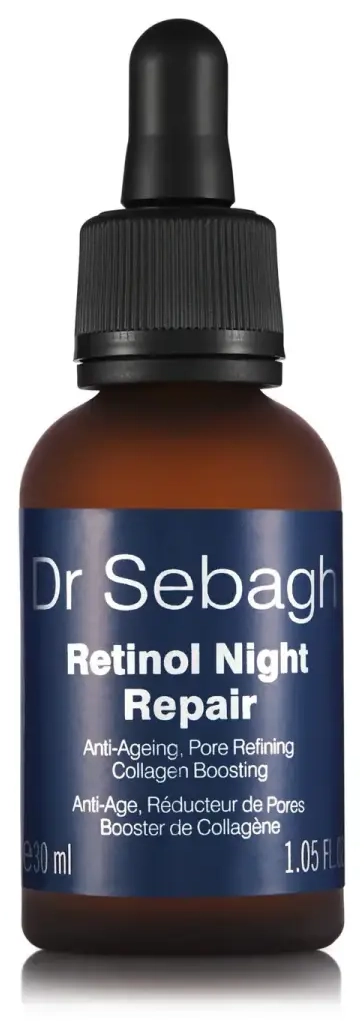Dr Sebagh, Retinol Night Repair, Hialurono rūgštis, Senėjimą stabdantis, Naktinis, Serumas, Veidui, 30 ml