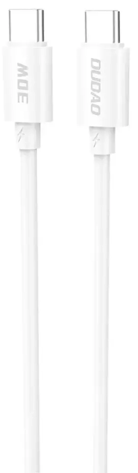 Dudao L4C datu pārraides un uzlādes vads | USB-C uz USB-C | 30W | 1.2m | balts