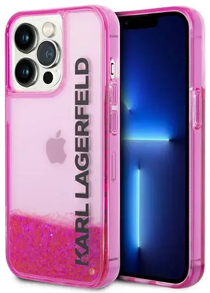 Karl Lagerfeld KLHCP14XLCKVF iPhone 14 Pro Max 6,7" różowy|pink hardcase Liquid Glitter Elong