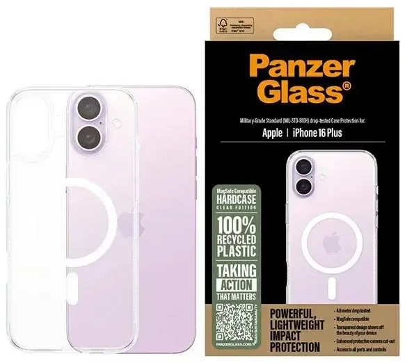 PanzerGlass HardCase iPhone 16 Plus 6.7" biały|white MagSafe 1293