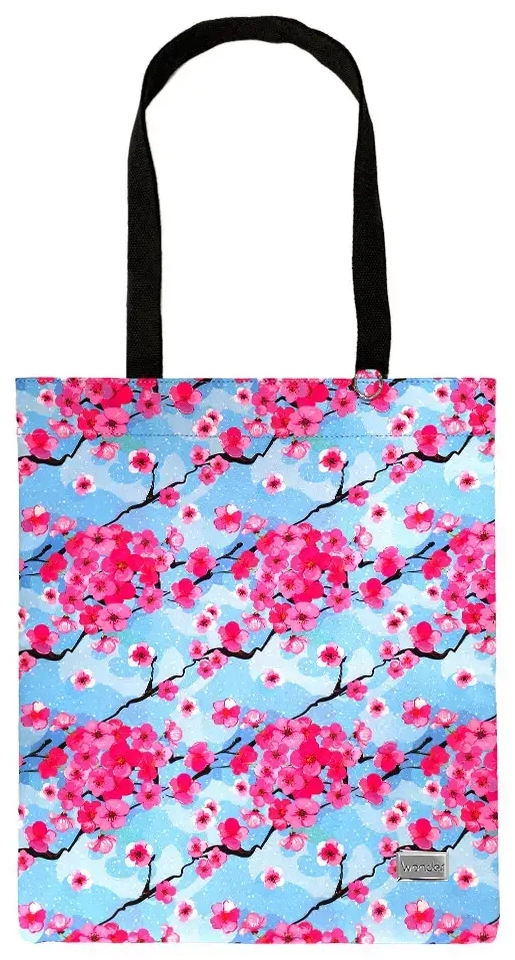 Shopping bag Wonder pattern 1 blue