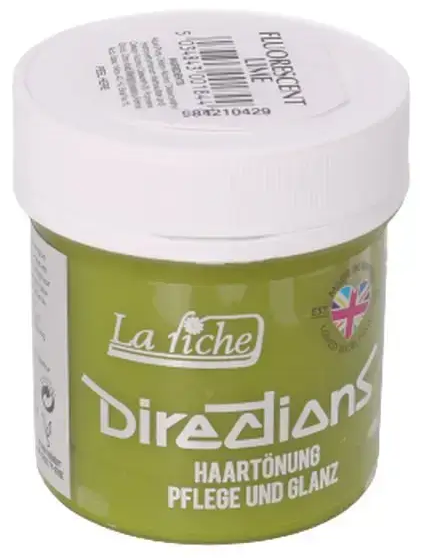 La Riche Directions Semi-Permanent Hair Color 100ml Tubs - Fluorescent Lime