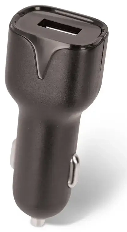 Setty automašīnas lādētājs | 12W | USB-A, Micro USB | ar Micro USB vadu komplektā | melns
