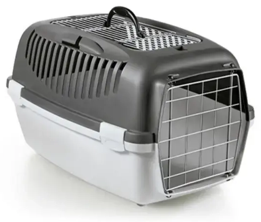 Transpordipuur Gulliver 3 Top Free metalluksega 61x40x38cm tumehall|helehall