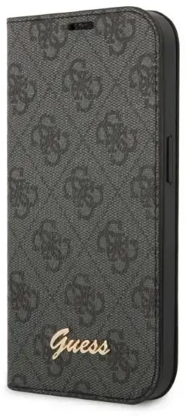 Guess GUBKP14SHG4SHK iPhone 14 | 15 | 13 6.1" czarny|black book 4G Vintage Gold Logo
