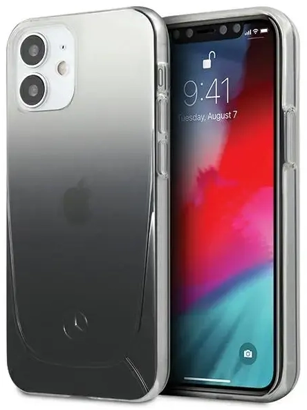 Mercedes MEHCP12SARGBK iPhone 12 mini 5,4" czarny|black hardcase Transparent Line