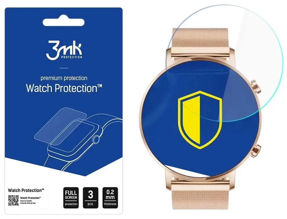 Huawei Watch GT 2 42mm - 3mk Watch Protection™ v. ARC+ screen protector
