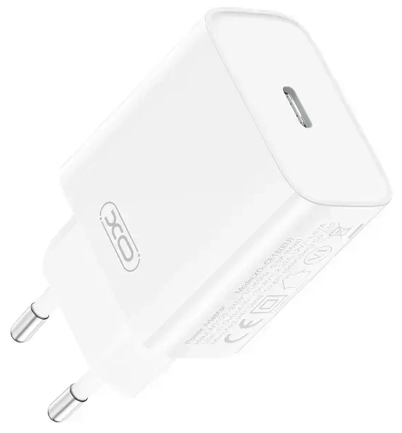 XO CE15 tīkla lādētājs | 20W | PD | USB-C | balts