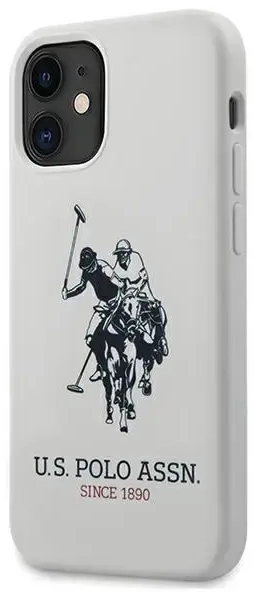 US Polo USHCP12SSLHRWH iPhone 12 mini 5,4" biały|white Silicone Collection