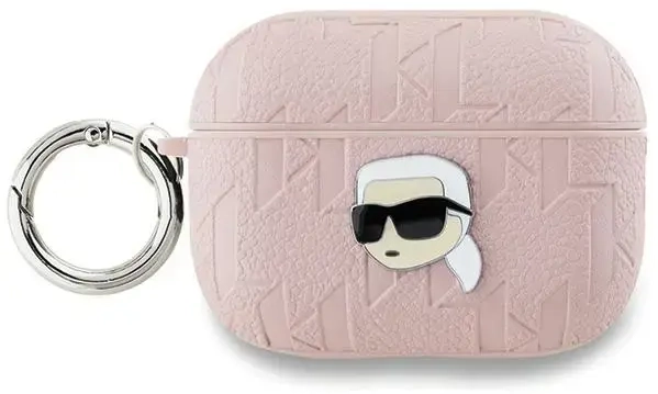 Karl Lagerfeld KLAP2PGKIPP AirPods Pro 2 (2022|2023) cover różowy|pink Monogram Karl Head