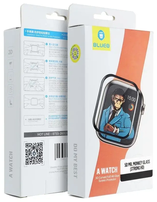 Mr. Monkey 5D Glass Premium 9H aizsargstikls - plēve Apple Watch 40MM