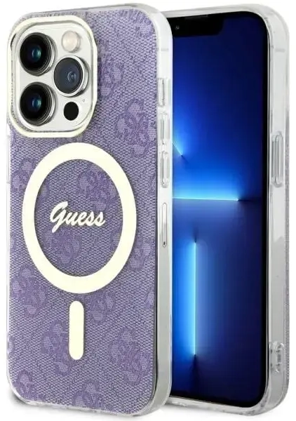 Guess GUHMP14LH4STU iPhone 14 Pro 6.1" purple|purple hardcase 4G MagSafe