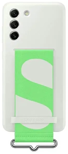 EF-GG990TWE Samsung Silicone Cover with Strap for Galaxy S21 FE White