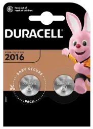 Baterijas Duracell CR2016 2 pack