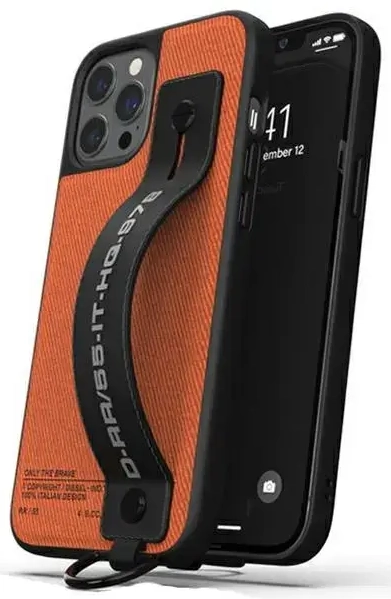 Diesel Handstrap Case Utility TwilliPhone 12/12 Pro czarno-pomarańczowy/black-orange 44288