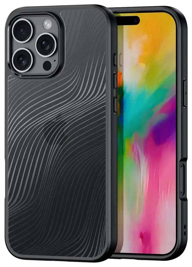 „Dux Ducis Aimo“ dėklas „iPhone 16 Pro Max“ – juodas