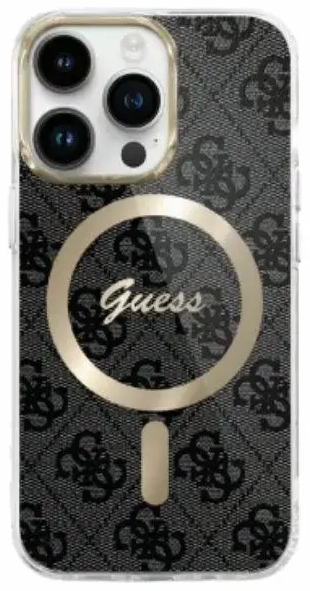 Guess GUHMP16SH4STK iPhone 16 6.1" czarny|black hardcase IML 4G MagSafe
