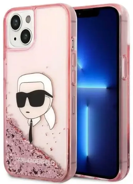 Karl Lagerfeld KLHCP14MLNKHCP iPhone 14 Plus 6,7" różowy|pink hardcase Glitter Karl Head