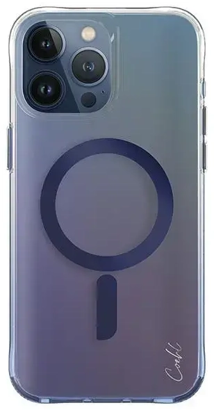 UNIQ etui Coehl Dazze iPhone 15 Pro Max 6.7" Magnetic Charging niebieski|azure blue