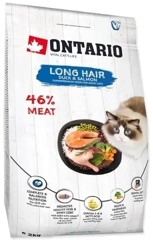 Sausā barība kaķiem - Ontario Cat Longhair, 2 kg