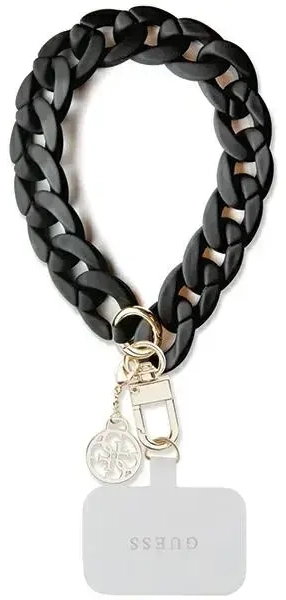 Guess GUOUCBMC4MK Universal Big Hand Strap czarny|black Acrylic 4G Charm