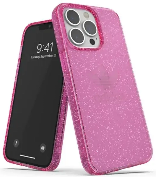 Adidas OR Protective iPhone 13 Pro | 13 6,1" Clear Case Glitter różowy|pink 47121